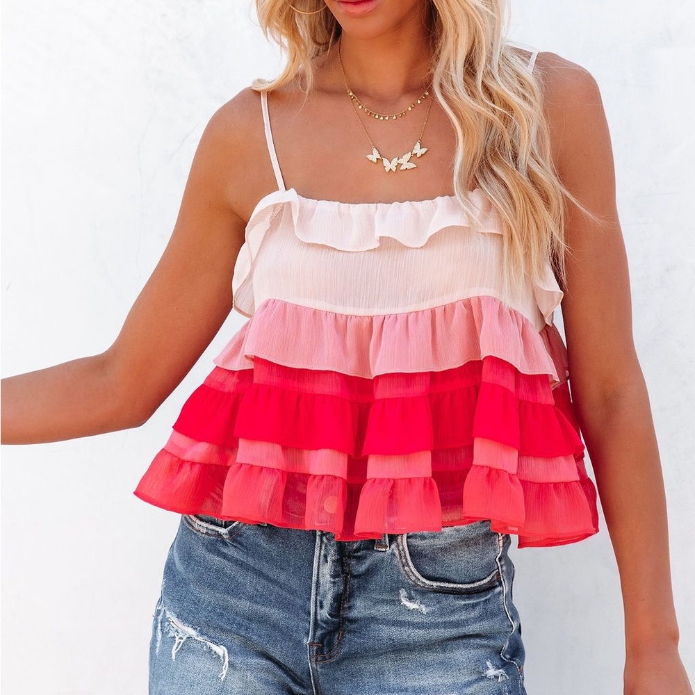 NWT Ruffle Tank Top